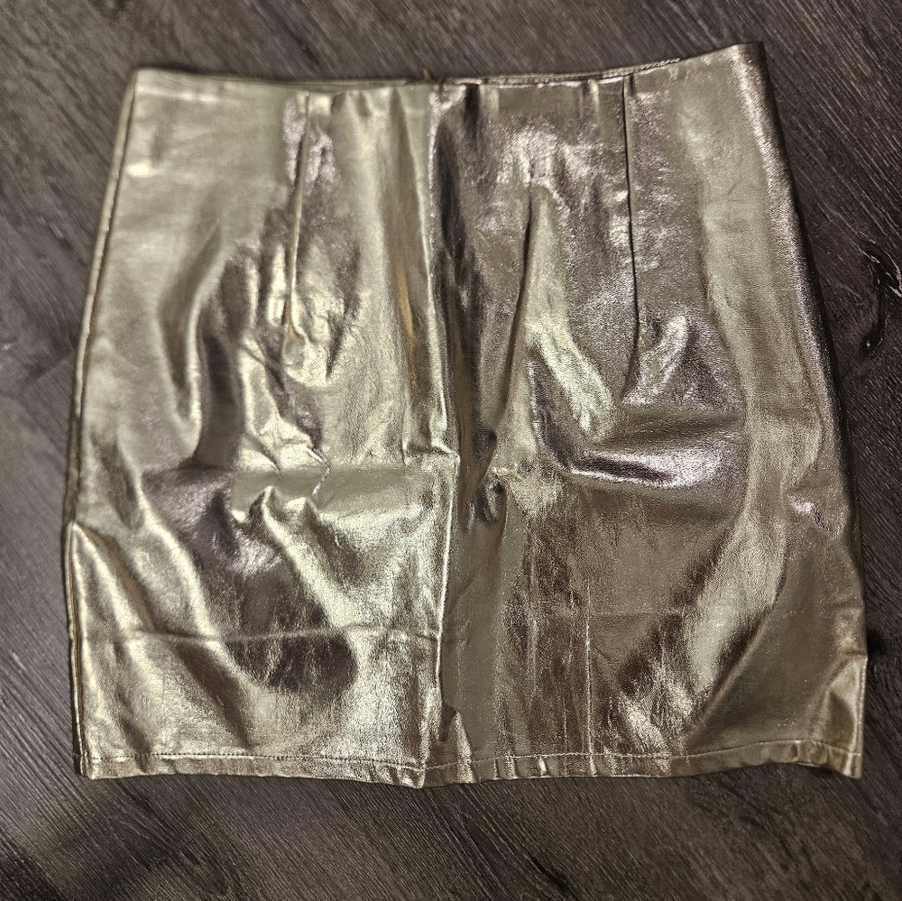 Metallic Gold Skirt
